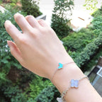 [Marin]BUTTERFLY TURQUOISE BUTTERFLY BRACELET SILVER