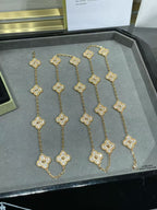[Marin]CLOVER 20 MOTIFS FULL-DIAMOND NECKLACE