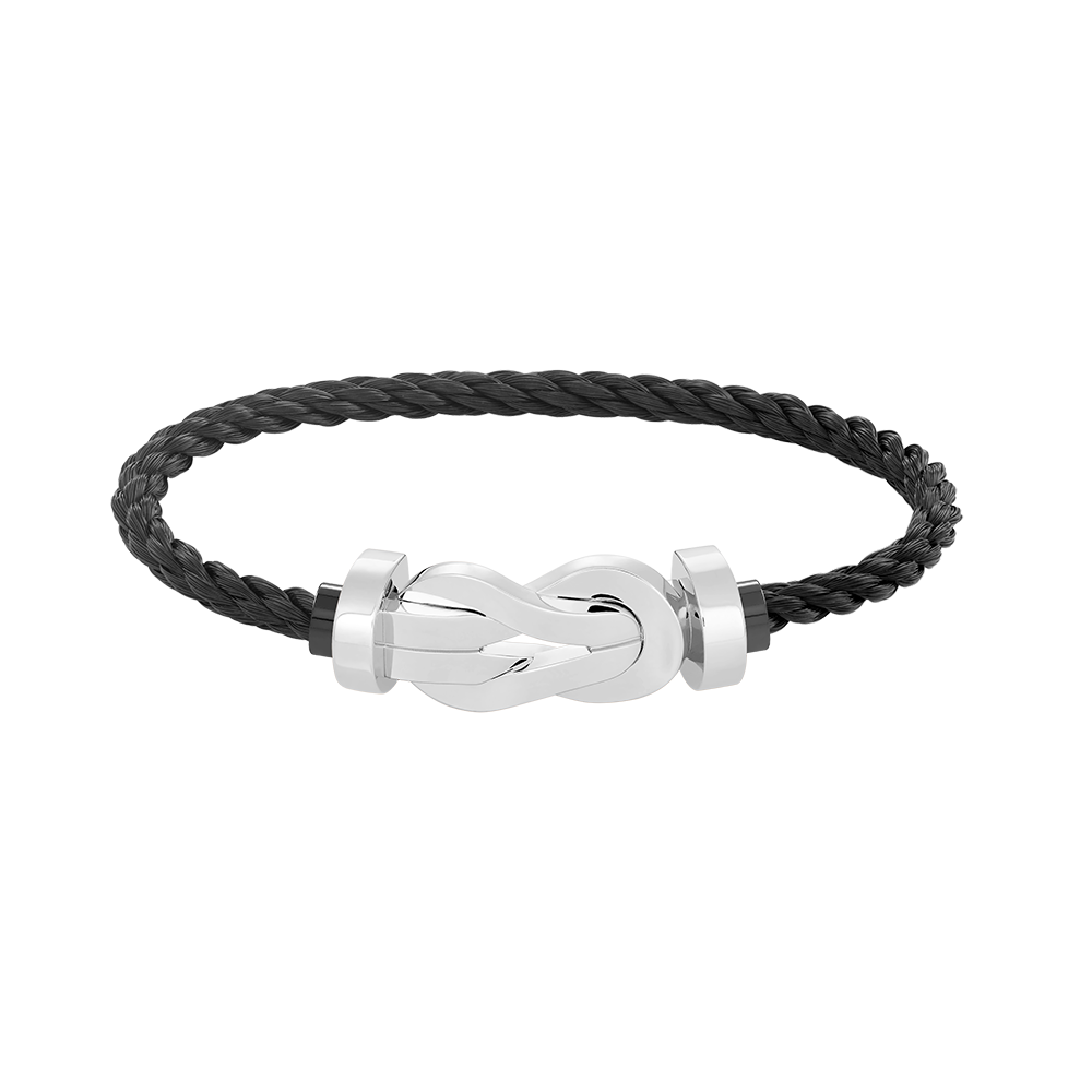 [Marin]CHANCE LARGE 8 FIGURE BUCKLE NO DIAMOND BRACELET SILVER