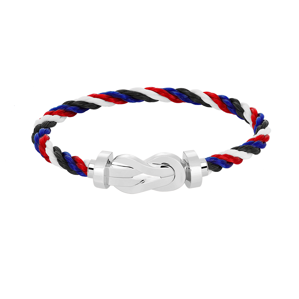 [Marin]CHANCE LARGE 8 FIGURE BUCKLE NO DIAMOND BRACELET SILVER