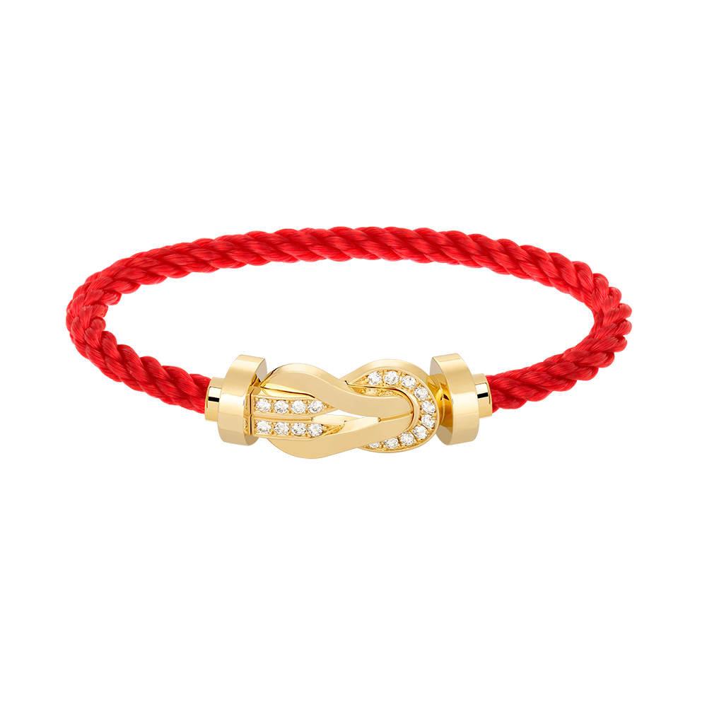 [Marin]CHANCE LARGE 8 FIGURE BUCKLE HALF DIAMOND BRACELET GOLD