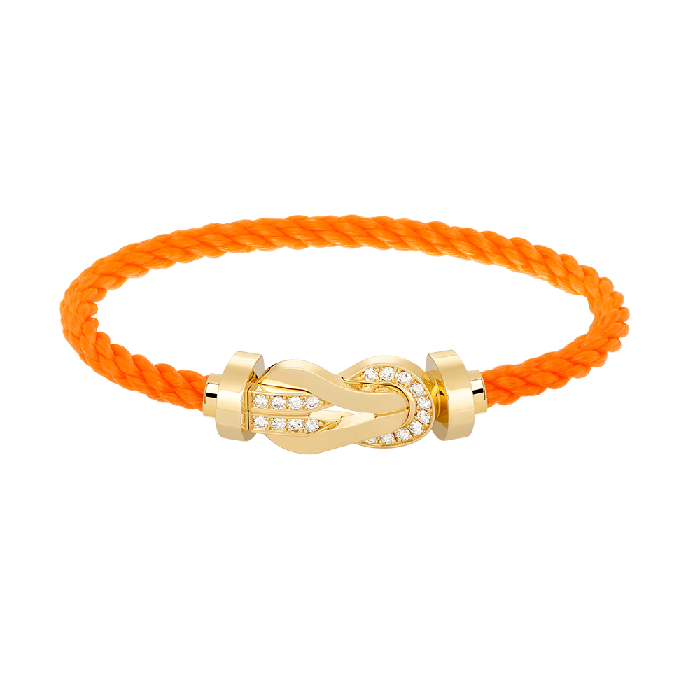 [Marin]CHANCE LARGE 8 FIGURE BUCKLE HALF DIAMOND BRACELET GOLD