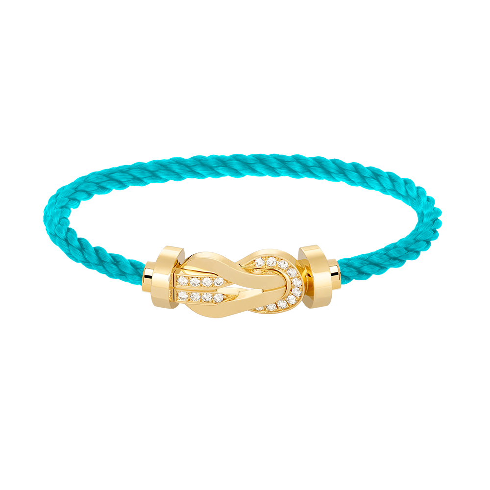 [Marin]CHANCE LARGE 8 FIGURE BUCKLE HALF DIAMOND BRACELET GOLD