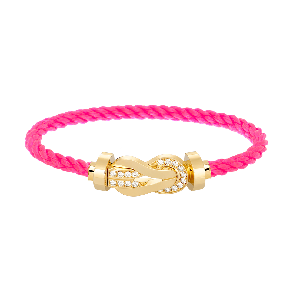 [Marin]CHANCE LARGE 8 FIGURE BUCKLE HALF DIAMOND BRACELET GOLD