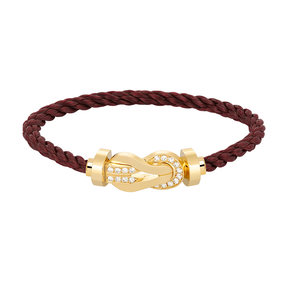 [Marin]CHANCE LARGE 8 FIGURE BUCKLE HALF DIAMOND BRACELET GOLD