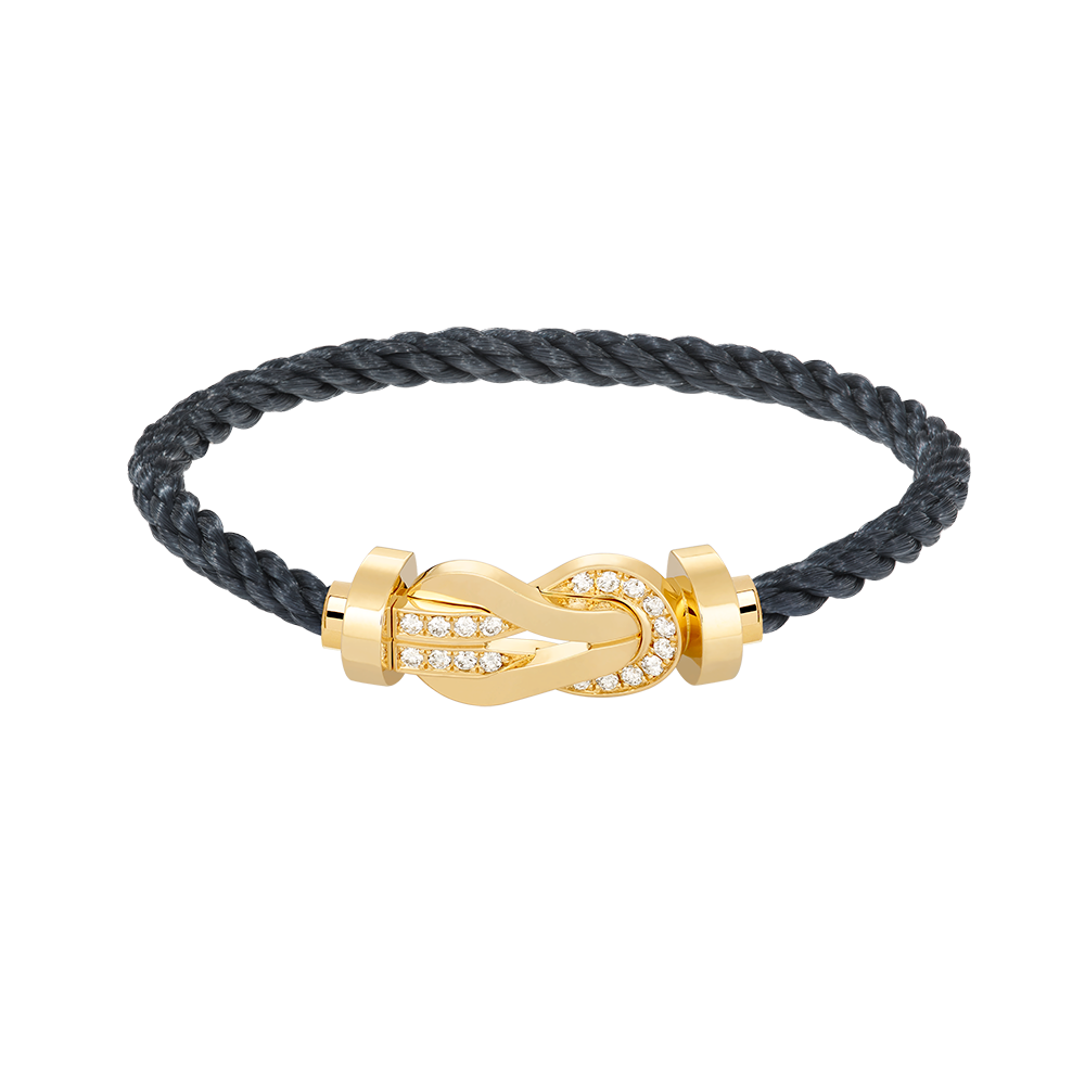 [Marin]CHANCE LARGE 8 FIGURE BUCKLE HALF DIAMOND BRACELET GOLD