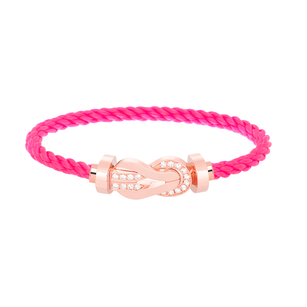 [Marin]CHANCE LARGE 8 FIGURE BUCKLE HALF DIAMOND BRACELET ROSE GOLD
