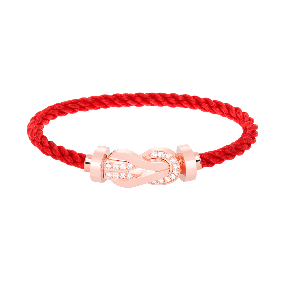 [Marin]CHANCE LARGE 8 FIGURE BUCKLE HALF DIAMOND BRACELET ROSE GOLD