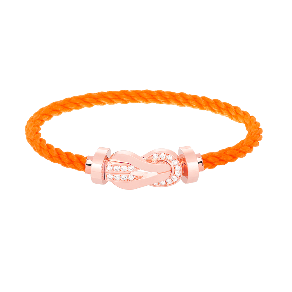 [Marin]CHANCE LARGE 8 FIGURE BUCKLE HALF DIAMOND BRACELET ROSE GOLD