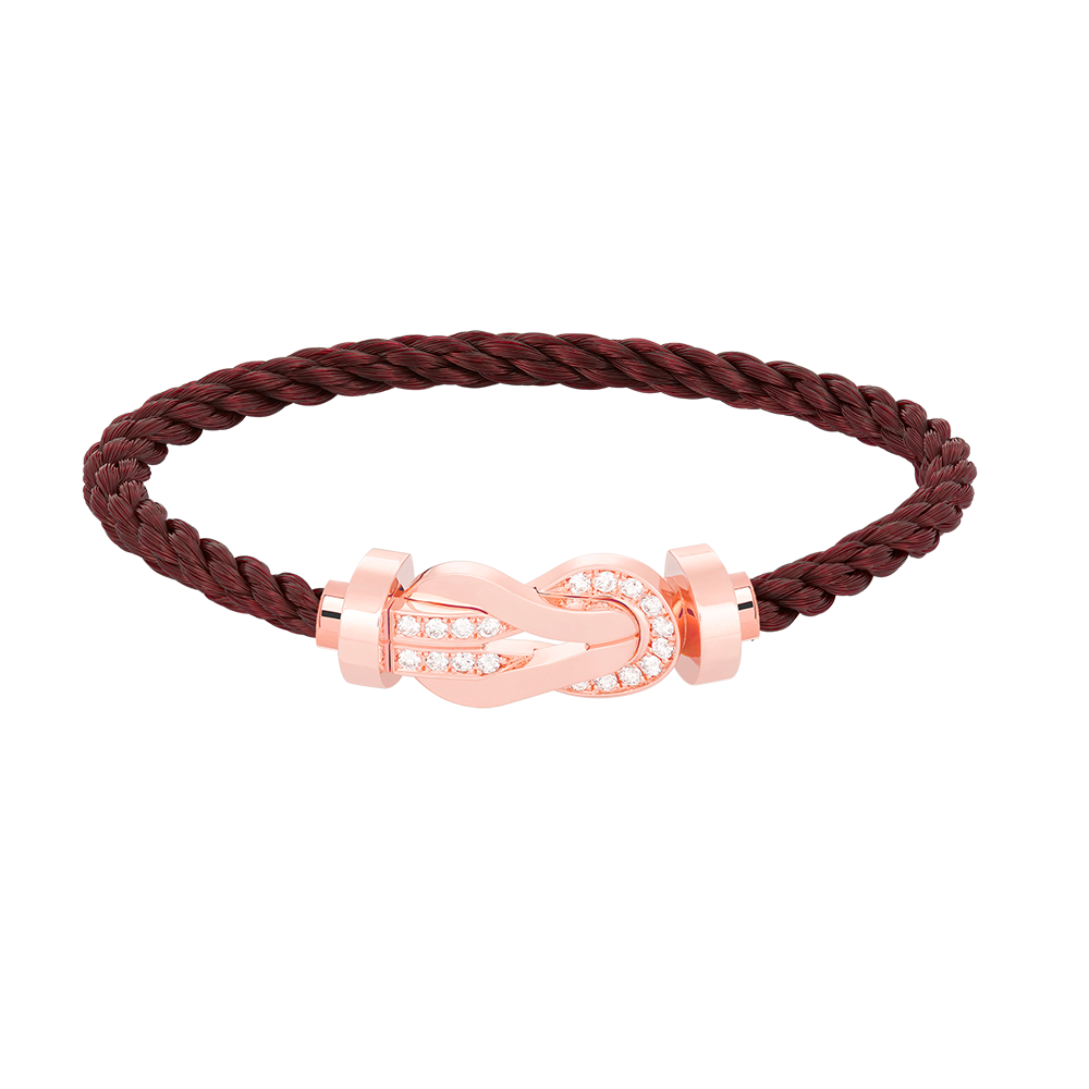 [Marin]CHANCE LARGE 8 FIGURE BUCKLE HALF DIAMOND BRACELET ROSE GOLD