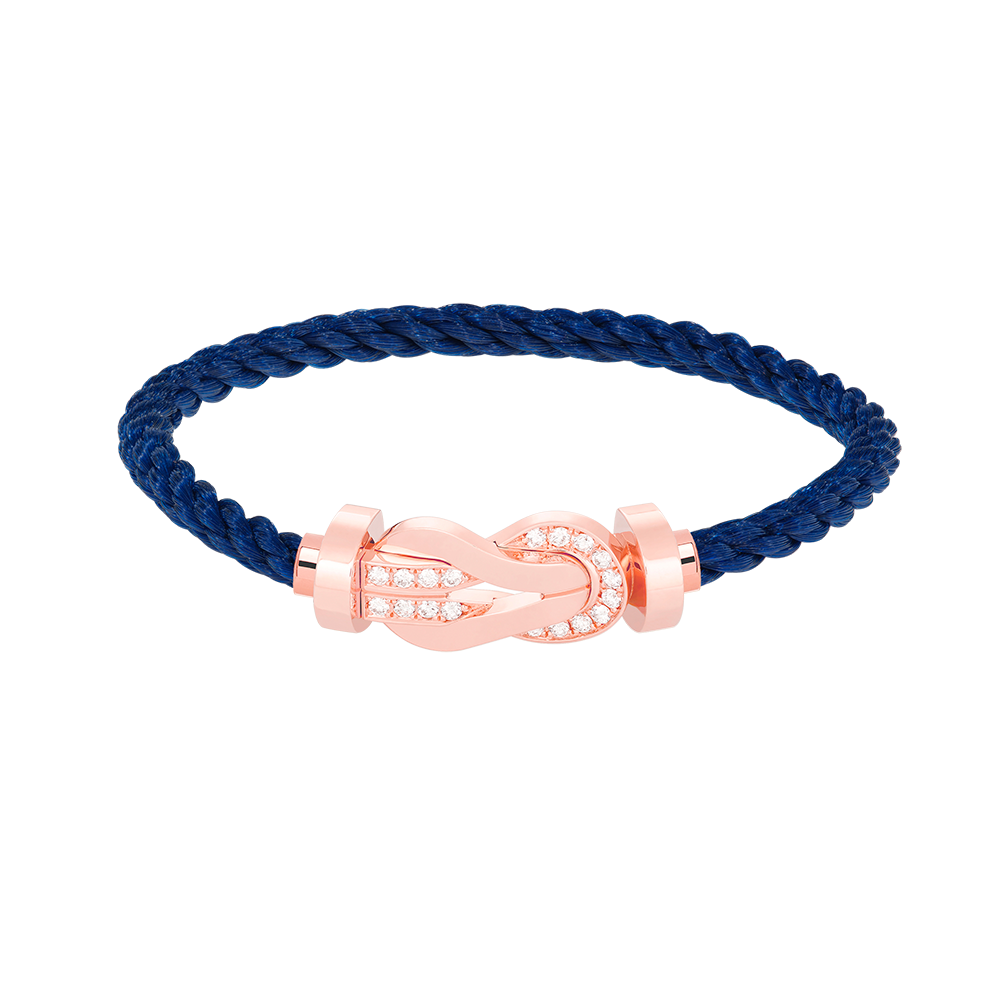 [Marin]CHANCE LARGE 8 FIGURE BUCKLE HALF DIAMOND BRACELET ROSE GOLD