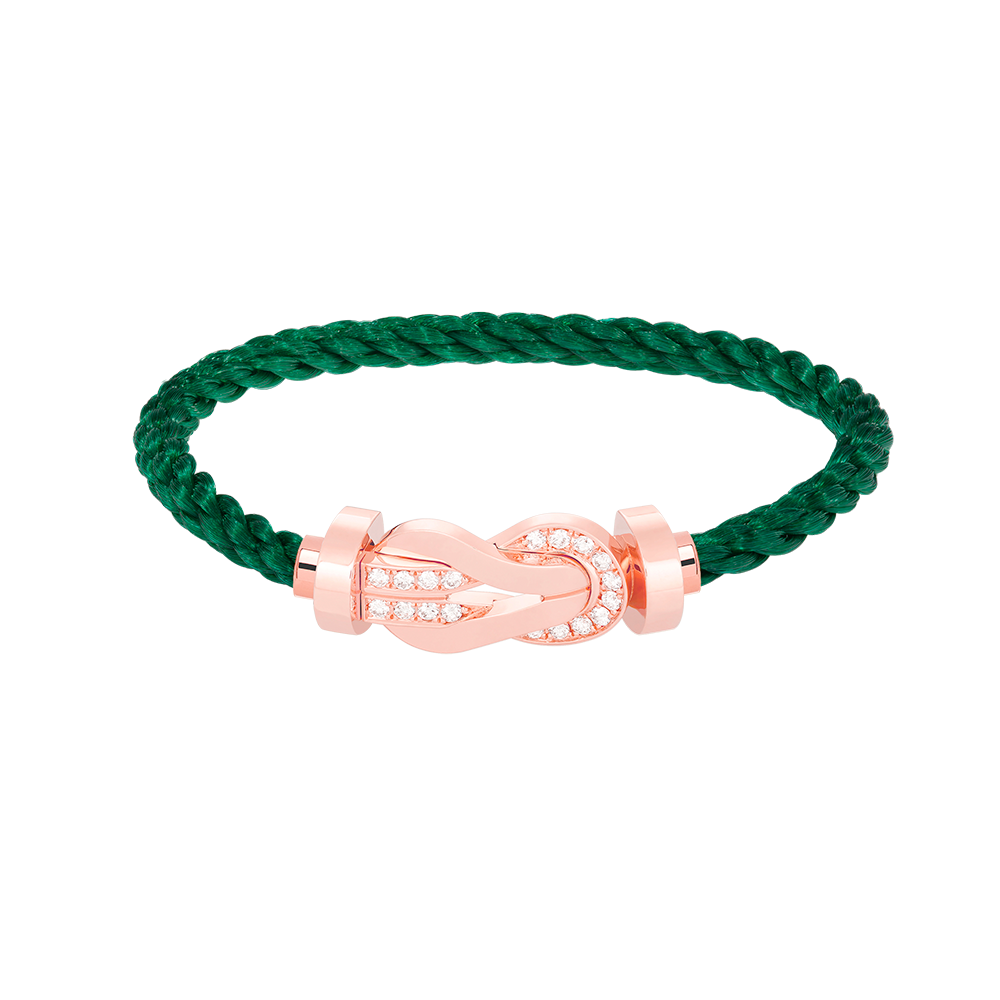 [Marin]CHANCE LARGE 8 FIGURE BUCKLE HALF DIAMOND BRACELET ROSE GOLD