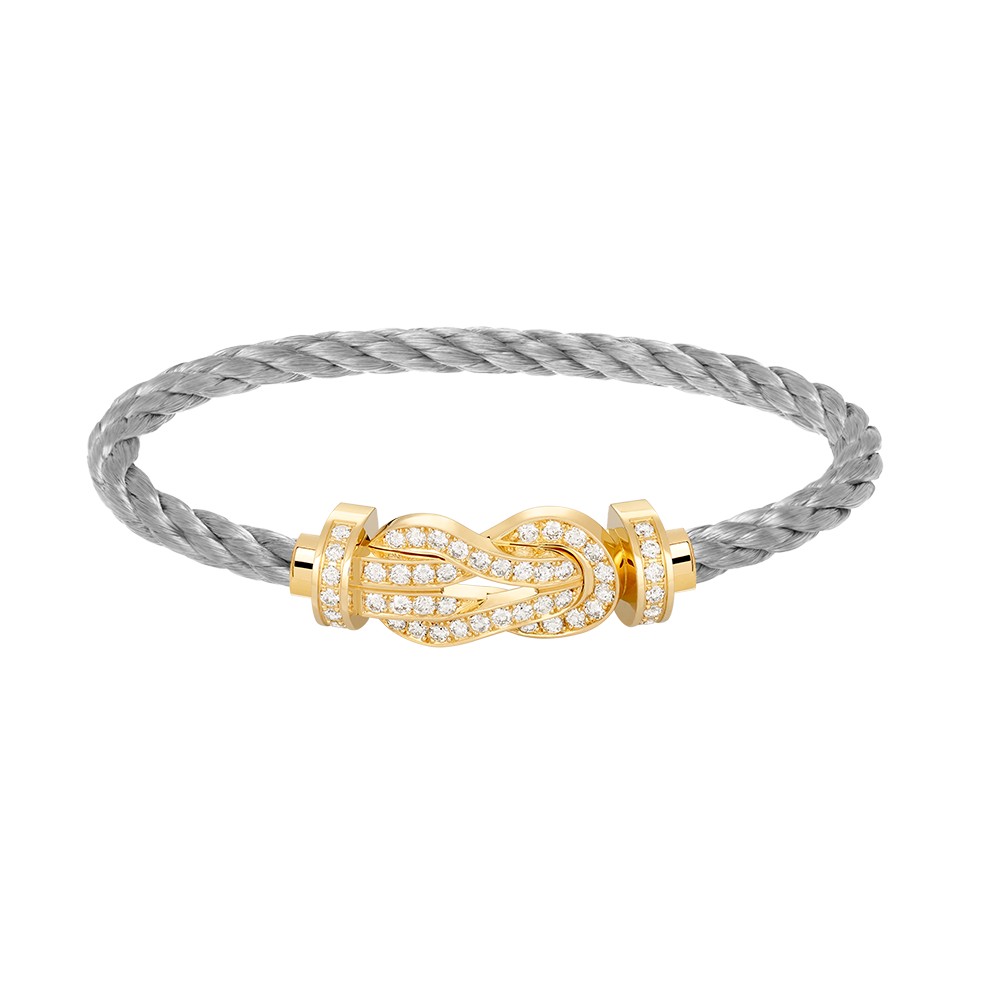 [Marin]CHANCE LARGE 8 FIGURE BUCKLE FULLDIAMOND BRACELET GOLD