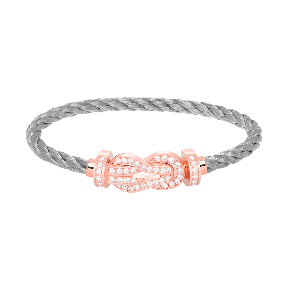 [Marin]CHANCE LARGE 8 FIGURE BUCKLE FULL DIAMOND BRACELET ROSE GOLD