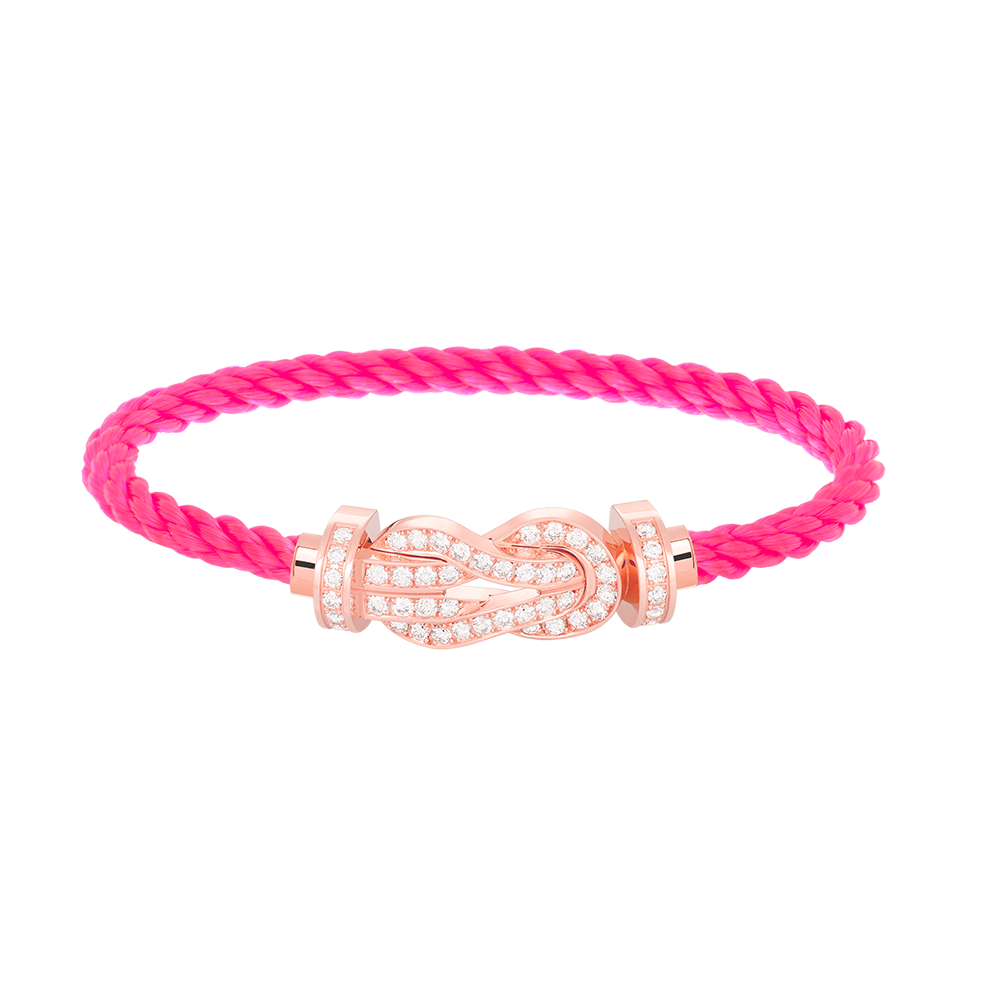 [Marin]CHANCE LARGE 8 FIGURE BUCKLE FULL DIAMOND BRACELET ROSE GOLD