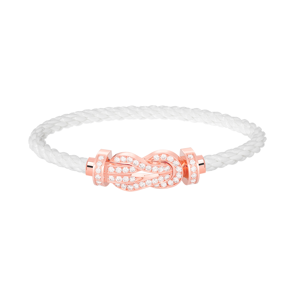 [Marin]CHANCE LARGE 8 FIGURE BUCKLE FULL DIAMOND BRACELET ROSE GOLD