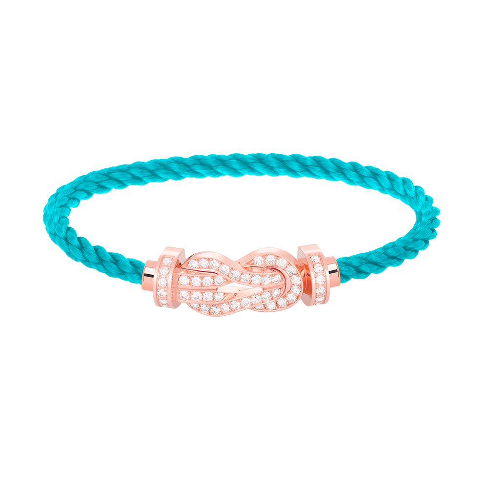 [Marin]CHANCE LARGE 8 FIGURE BUCKLE FULL DIAMOND BRACELET ROSE GOLD