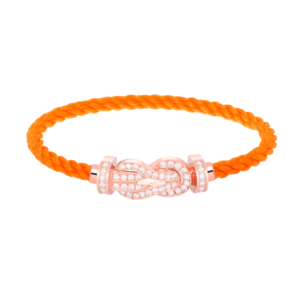 [Marin]CHANCE LARGE 8 FIGURE BUCKLE FULL DIAMOND BRACELET ROSE GOLD