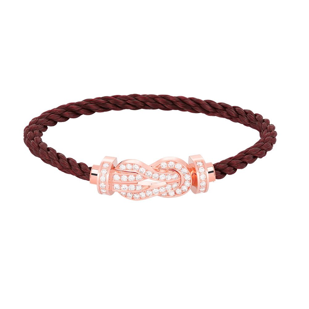 [Marin]CHANCE LARGE 8 FIGURE BUCKLE FULL DIAMOND BRACELET ROSE GOLD