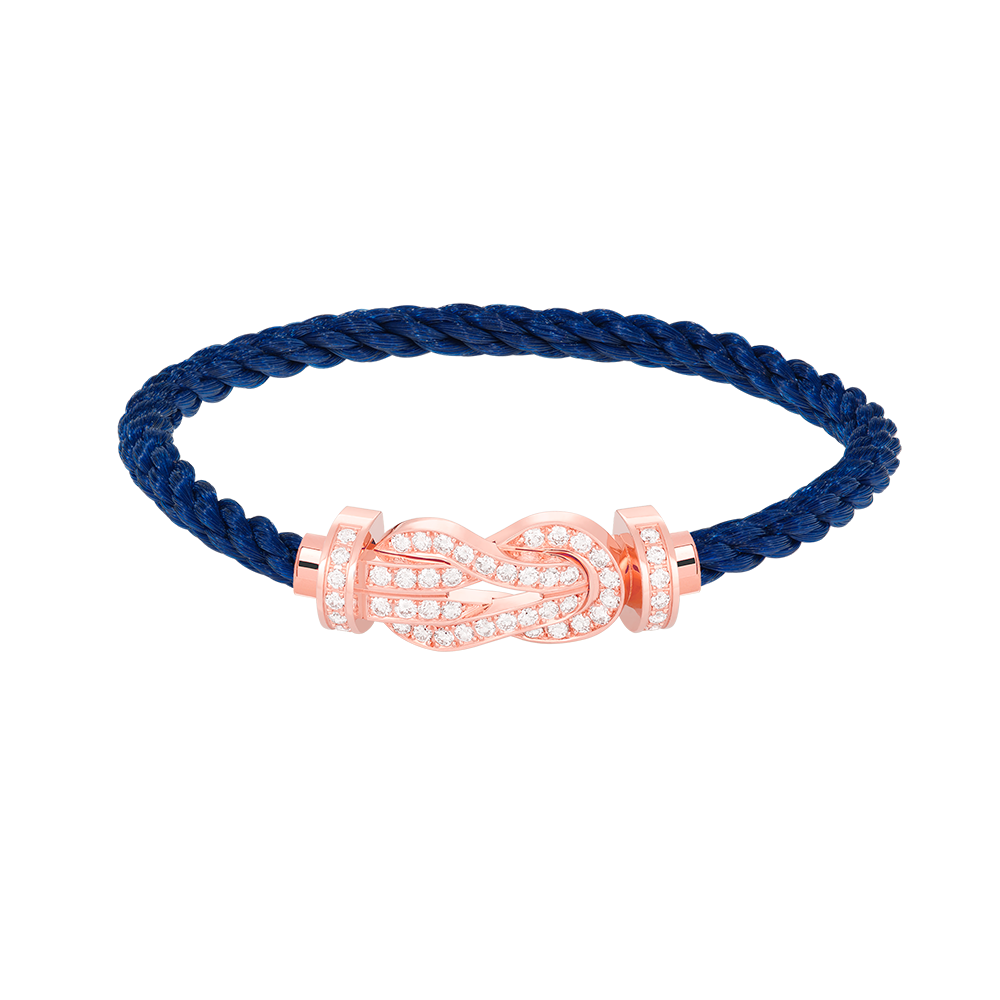 [Marin]CHANCE LARGE 8 FIGURE BUCKLE FULL DIAMOND BRACELET ROSE GOLD