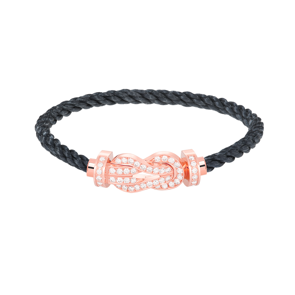 [Marin]CHANCE LARGE 8 FIGURE BUCKLE FULL DIAMOND BRACELET ROSE GOLD