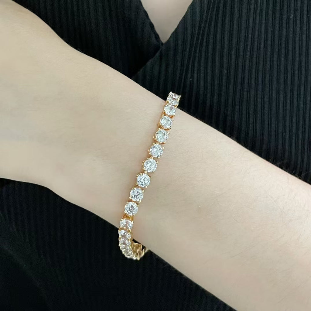 [Marin jewelrys]TENNIS BRACELET WITH FULL DIAMOND SETTING