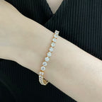 [Marin jewelrys]TENNIS BRACELET WITH FULL DIAMOND SETTING