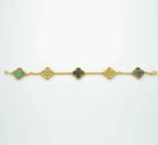 [⭐Shinejoy] CLOVER 5 MOTIF GRAY MOP BRACELET COLLECTION