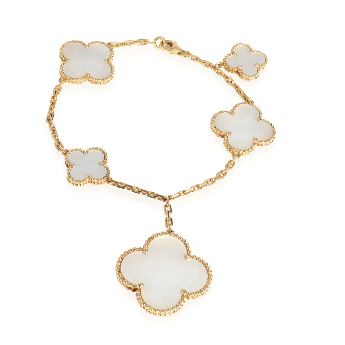 [Marin]MAGIC CLOVER MOP GOLD BRACELET 5 MOTIFS
