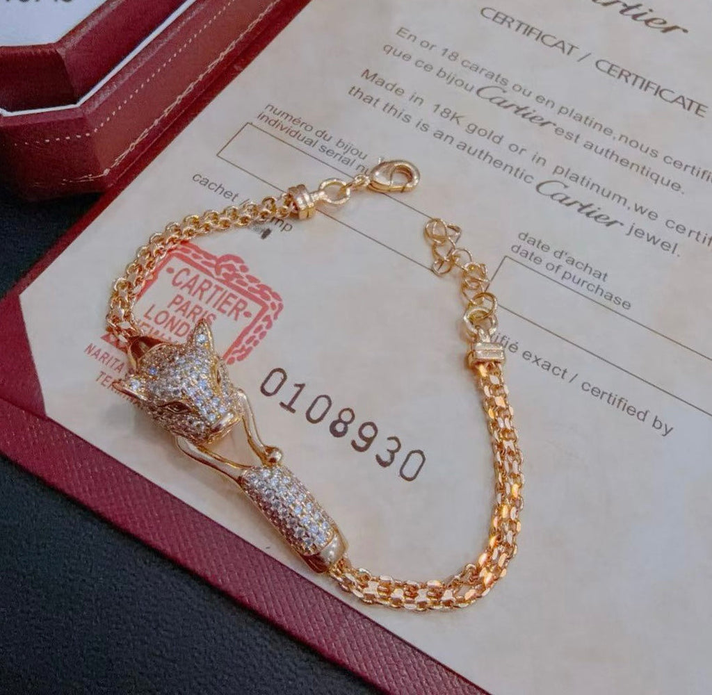 [Marin Jewelry] PANTHÈRE BRACELET DIAMANTS