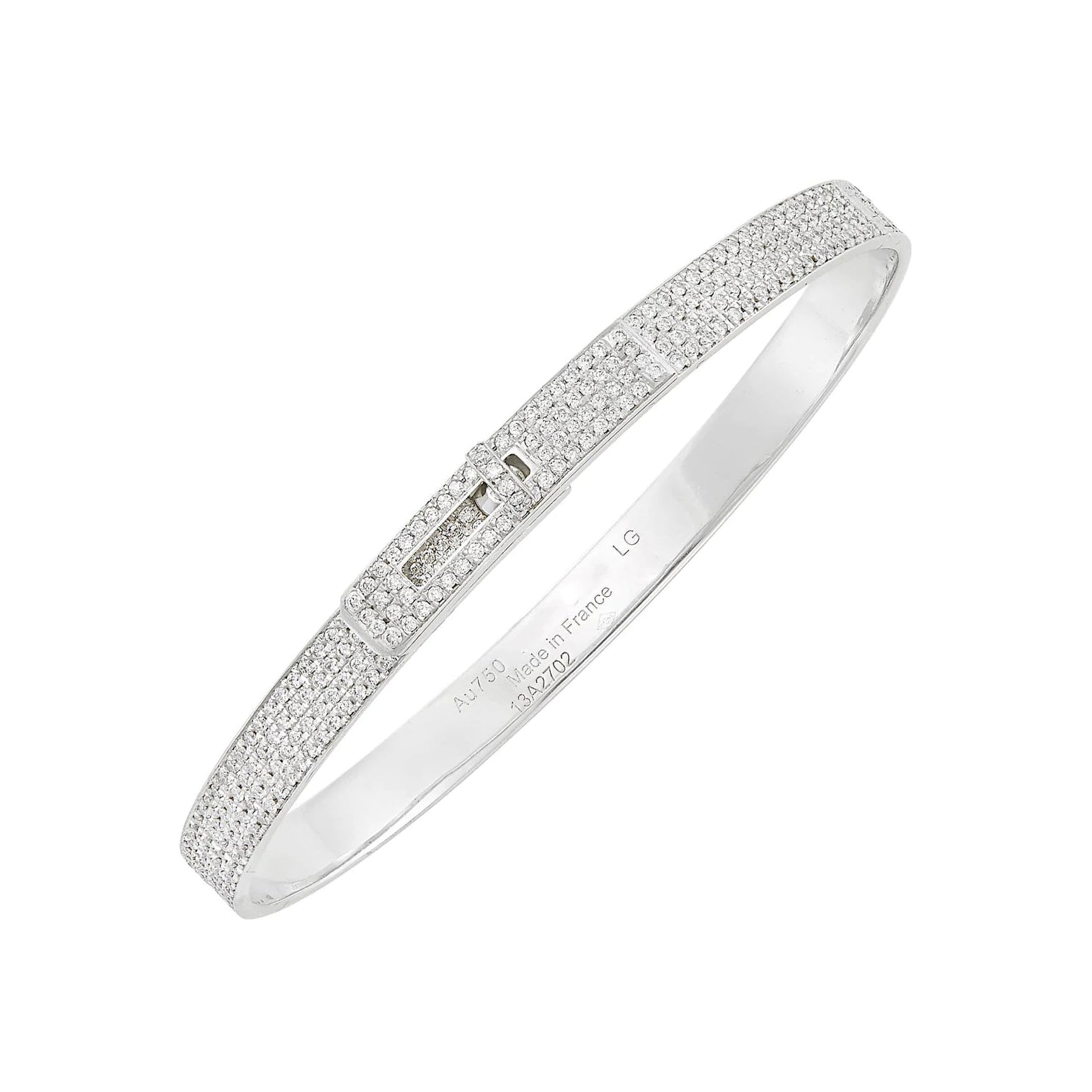 [Marin]HM KELLY BRACELET IN SILVER AND FULL PAVE DIAMOND