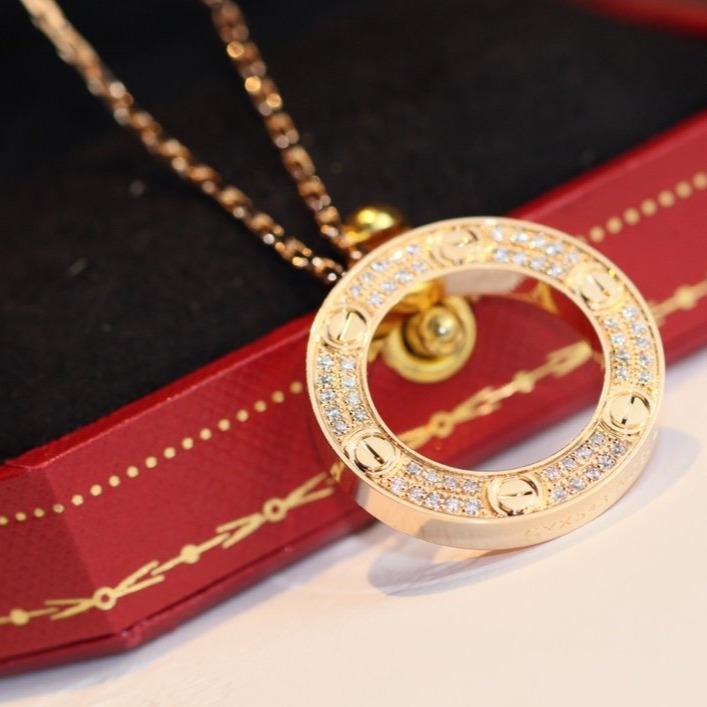 [Marin]LOVE NECKLACE ADJUSTABLE ROSE GOLD
