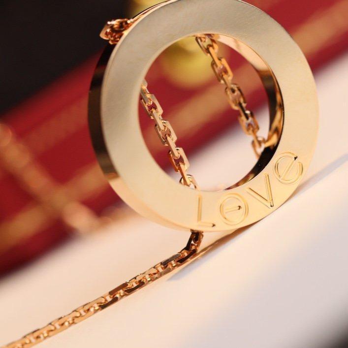 [Marin]LOVE NECKLACE ADJUSTABLE ROSE GOLD