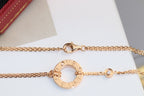 [Marin]LOVE NECKLACE ADJUSTABLE ROSE GOLD 2 DIAMOND