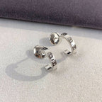 [Marin]LOVE EARRINGS 2.65MM SILVER