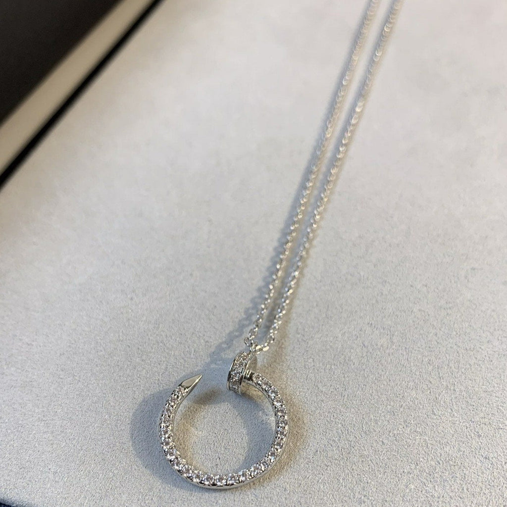 [Marin]JUSTE UN COLLIER ARGENT DIAMANTS