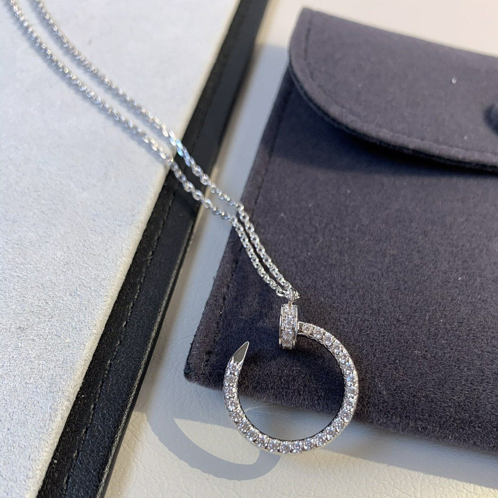 [Marin]JUSTE UN COLLIER ARGENT DIAMANTS