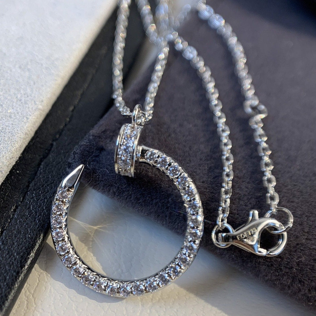 [Marin]JUSTE UN COLLIER ARGENT DIAMANTS