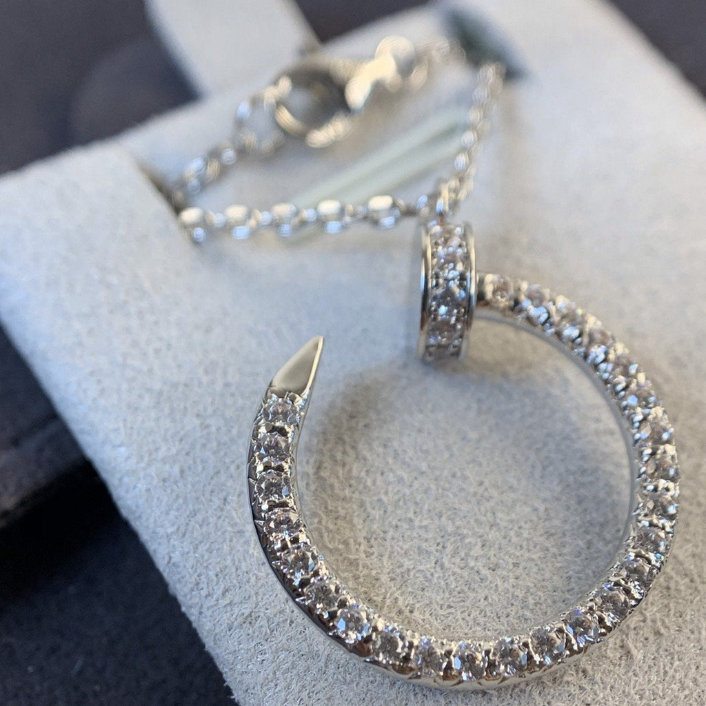 [Marin]JUSTE UN COLLIER ARGENT DIAMANTS