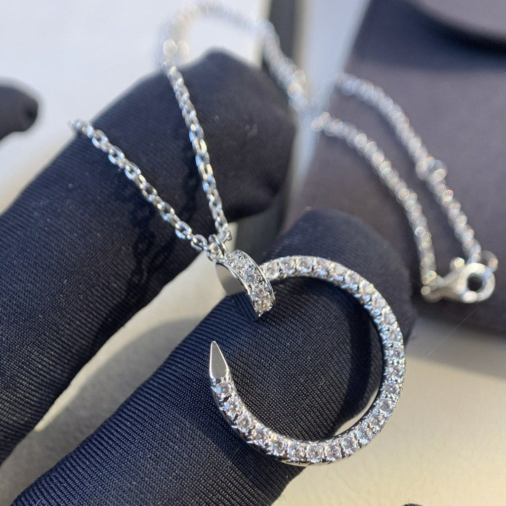 [Marin]JUSTE UN COLLIER ARGENT DIAMANTS