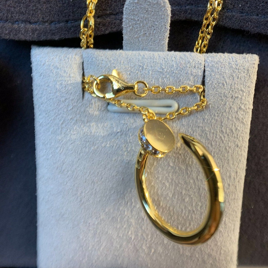[Marin]JUSTE NECKLACE GOLD DIAMONDS