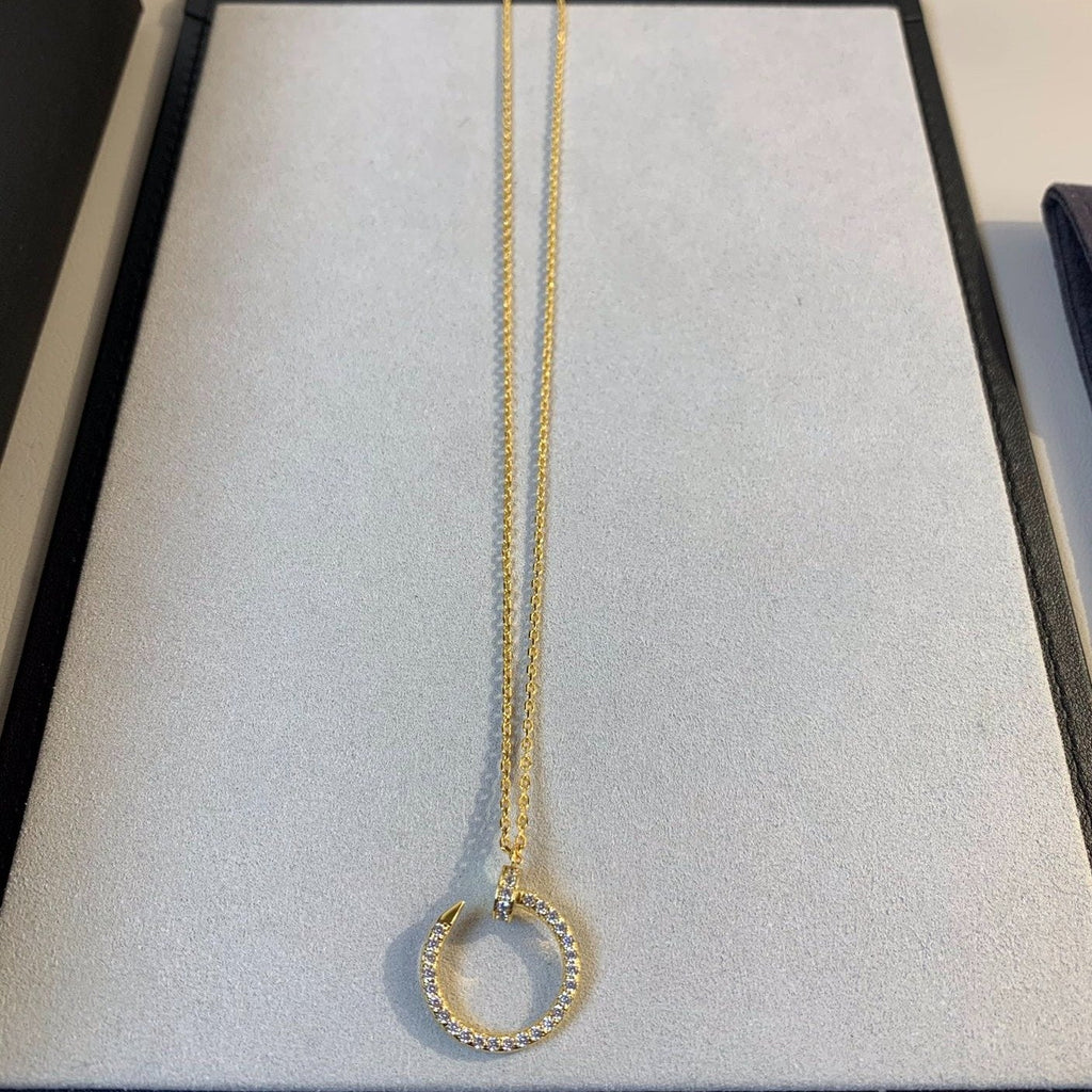 [Marin]JUSTE NECKLACE GOLD DIAMONDS