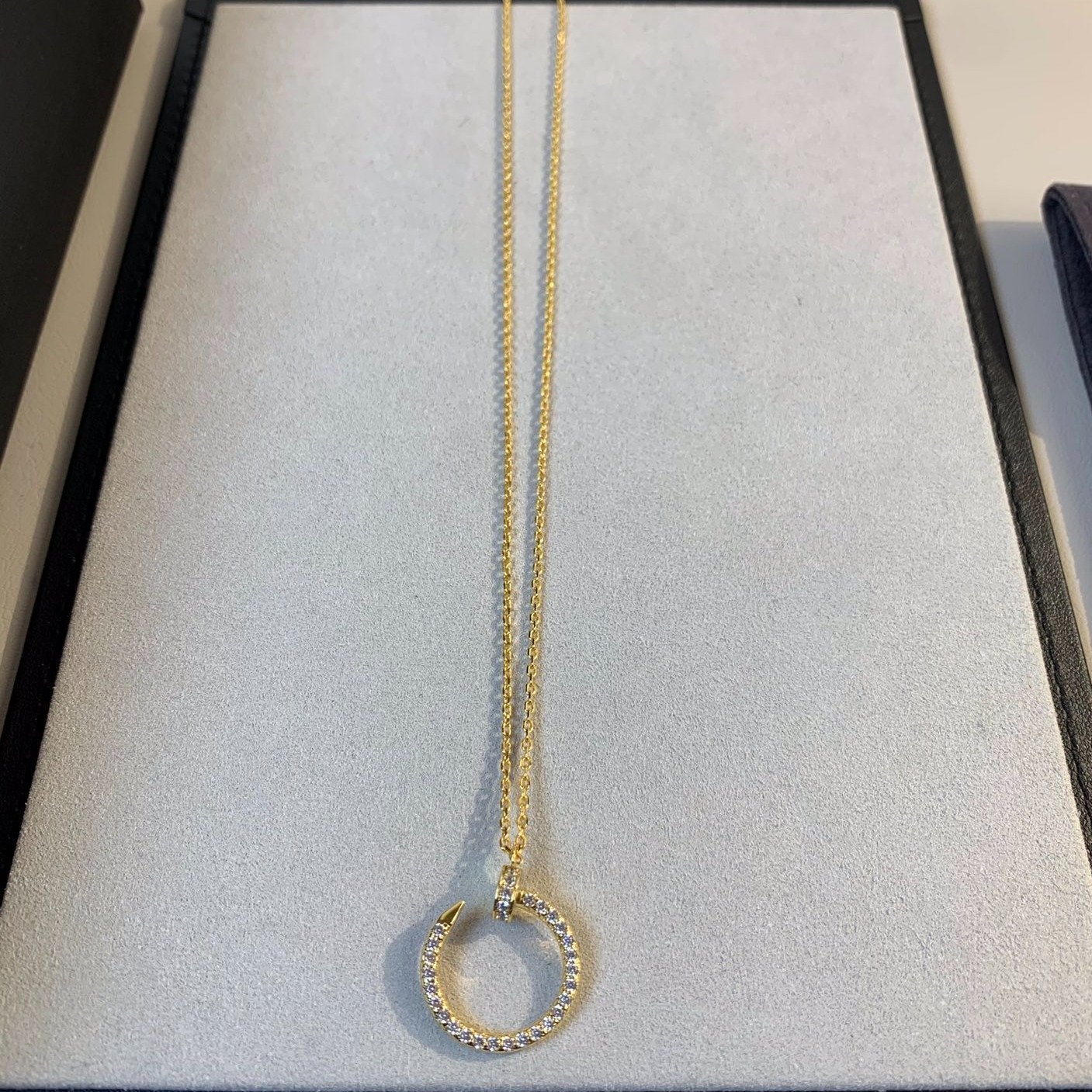 [Marin]JUSTE NECKLACE GOLD DIAMONDS