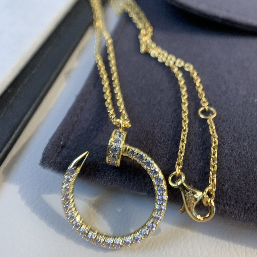 [Marin]JUSTE NECKLACE GOLD DIAMONDS