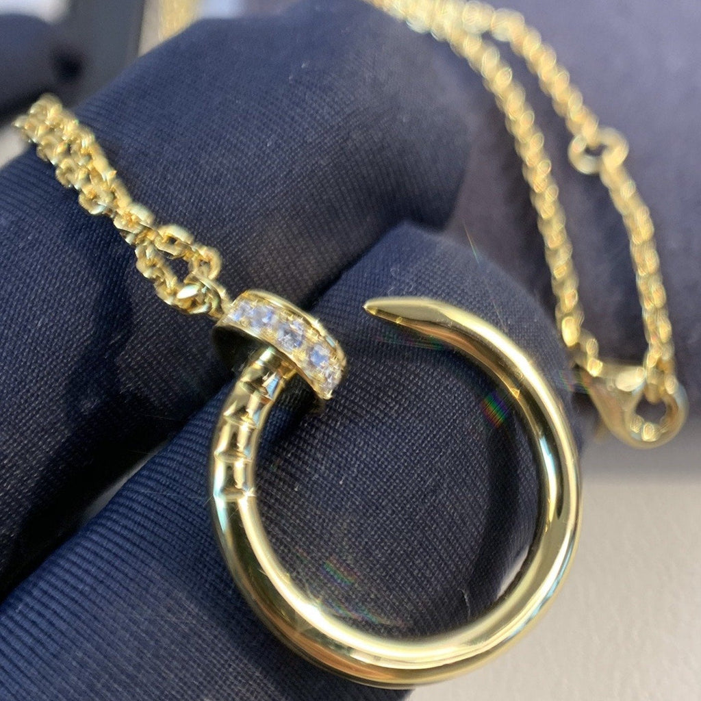 [Marin]JUSTE NECKLACE GOLD DIAMONDS