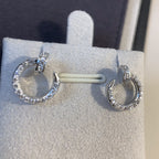 [Marin]JUSTE EARRINGS SILVER DIAMONDS