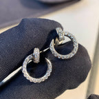 [Marin]JUSTE EARRINGS SILVER DIAMONDS