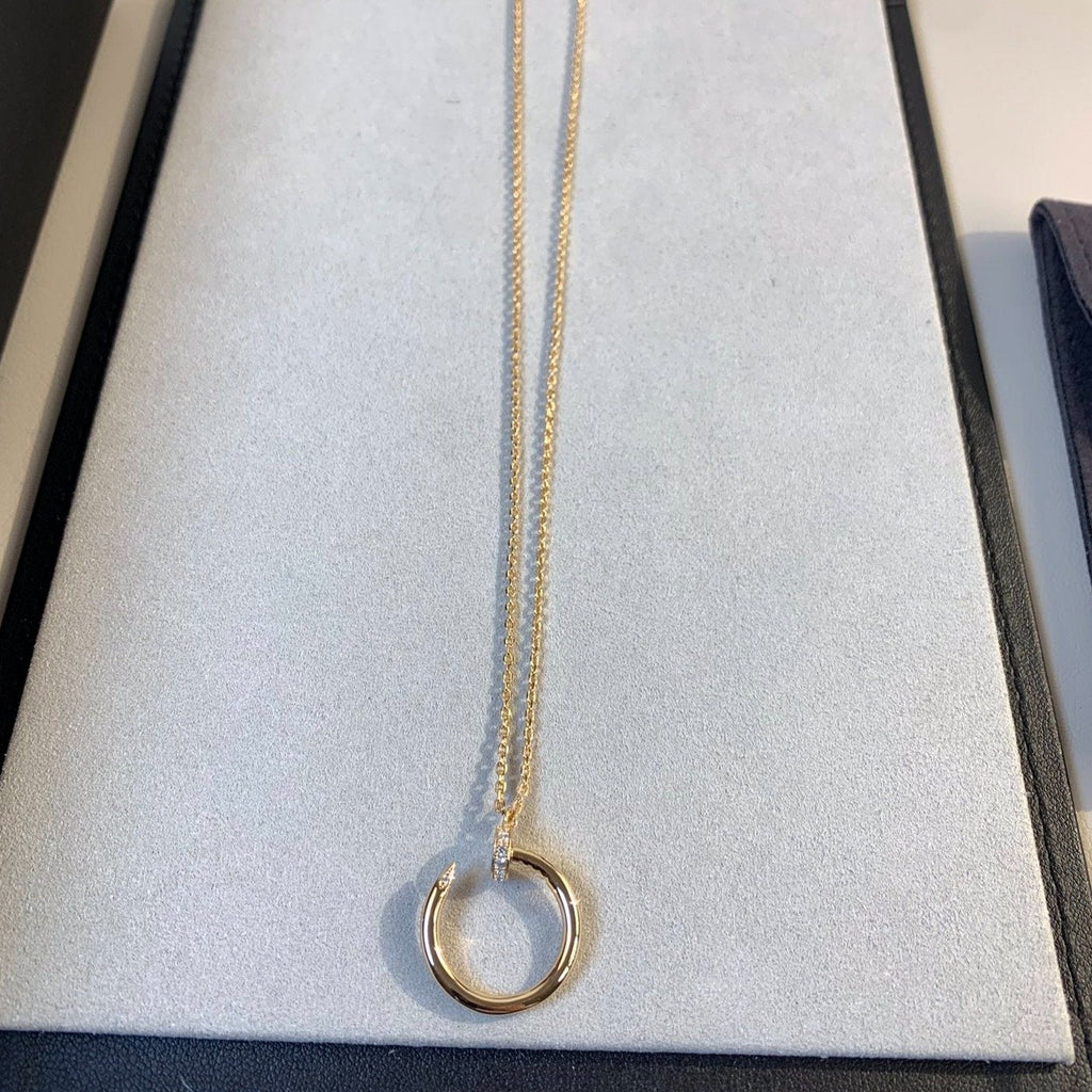 [Marin]JUSTE NECKLACE PINK GOLD