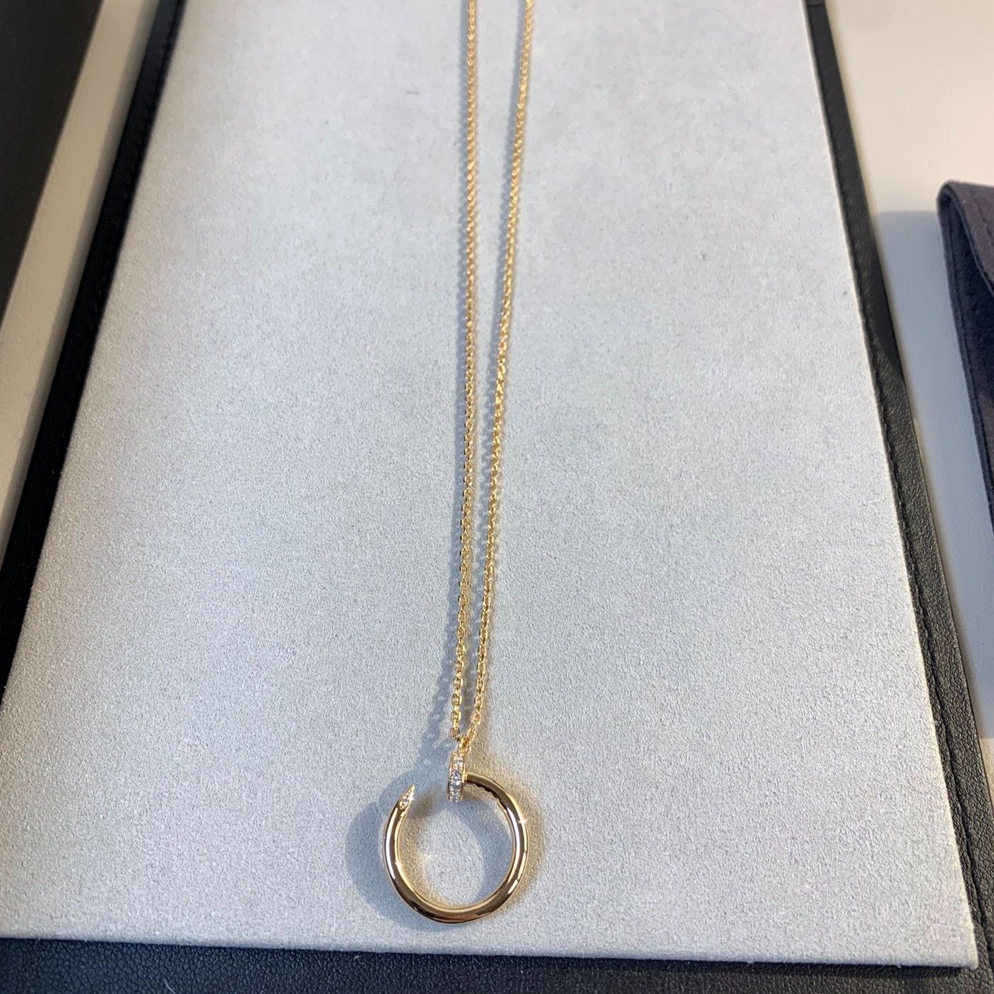 [Marin]JUSTE NECKLACE PINK GOLD