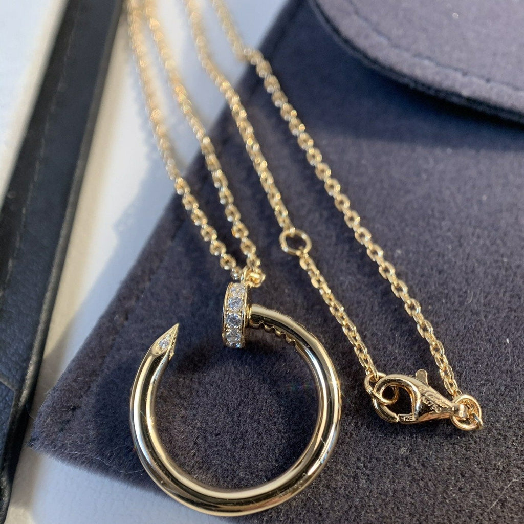 [Marin]JUSTE NECKLACE PINK GOLD